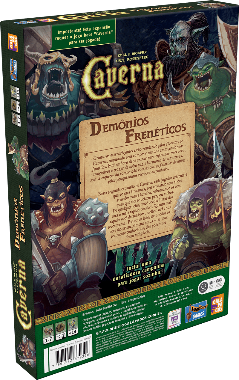 Expansão Caverna: Demônios Frenéticos - Bravo Jogos